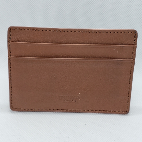Shinola Detroit Card Holder in Bourbon - Picture 3 of 5